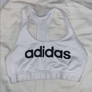 White Adidas Sports Bra